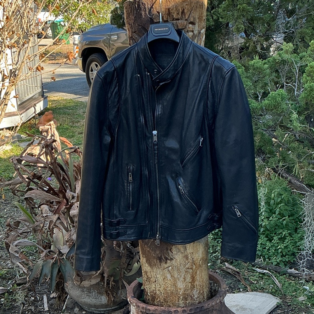 All Saints Black Leather Jacket